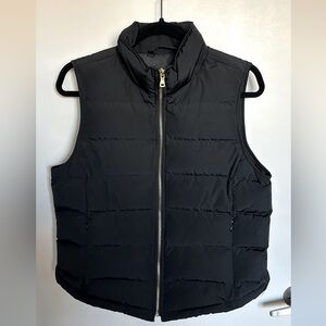 Talbots black puffer vest - petite medium